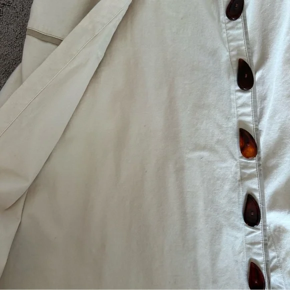 NORAH Brazilian Button Front Skirt Size 3 US 6/8 Slow Fashion - Picture 11 of 13